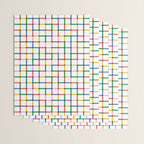 Colorful geometric square mosaic grid pattern Wrapping Paper Gallery Image 3