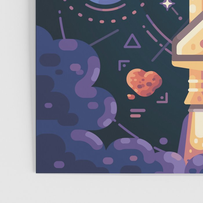 Space Rocket in Solar System Poster Gallery Image 3