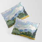 Wheat Field with Cypresses Pillow Sham Gallery Image 3