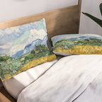 Wheat Field with Cypresses Pillow Sham Gallery Image 2