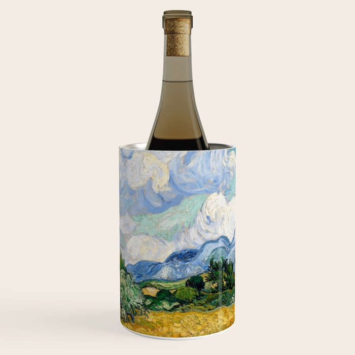 Wheat Field with Cypresses Wine Chiller Gallery Image 1