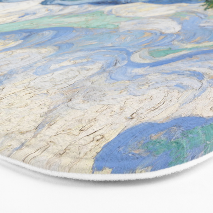 Wheat Field with Cypresses Bath Mat Gallery Image 3