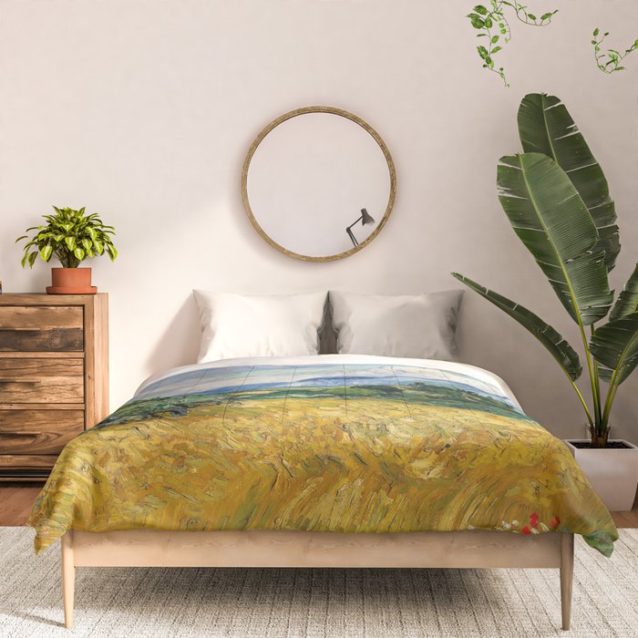 Wheat Field with Cypresses Comforter Gallery Image 3