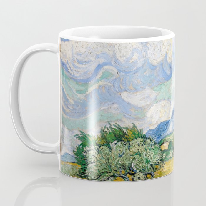 Wheat Field with Cypresses Coffee Mug Gallery Image 3