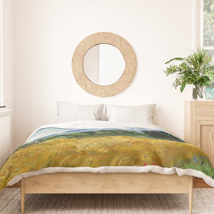 Wheat Field with Cypresses Duvet Cover Gallery Image 3