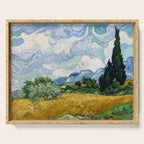 Wheat Field with Cypresses Serving Tray Gallery Image 1