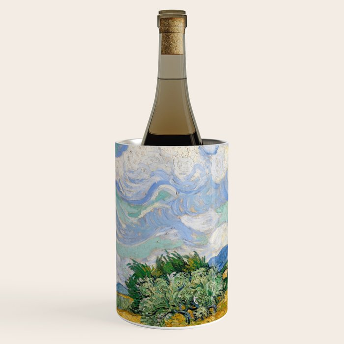 Wheat Field with Cypresses Wine Chiller Gallery Image 2
