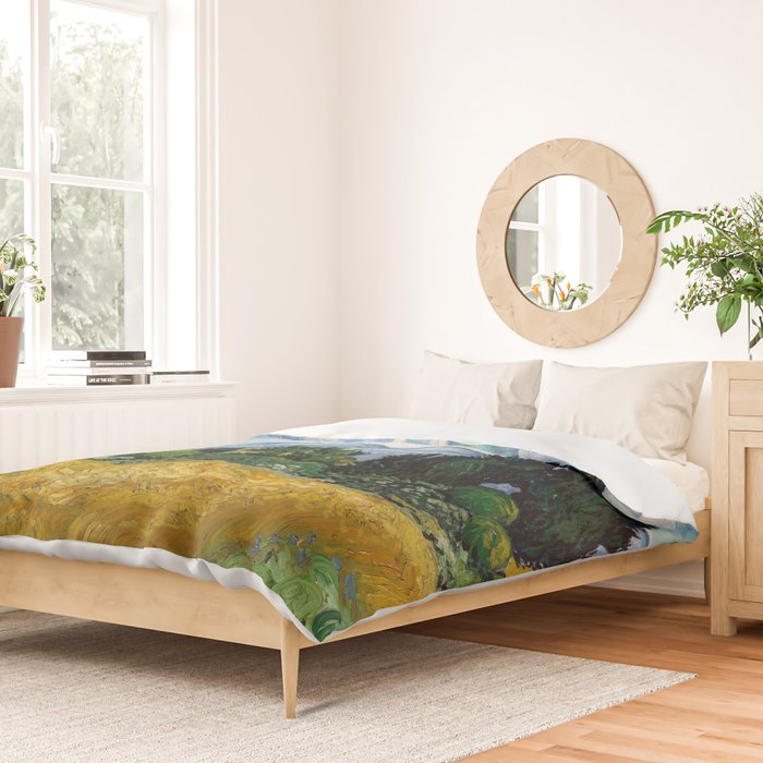 Wheat Field with Cypresses Duvet Cover Gallery Image 2