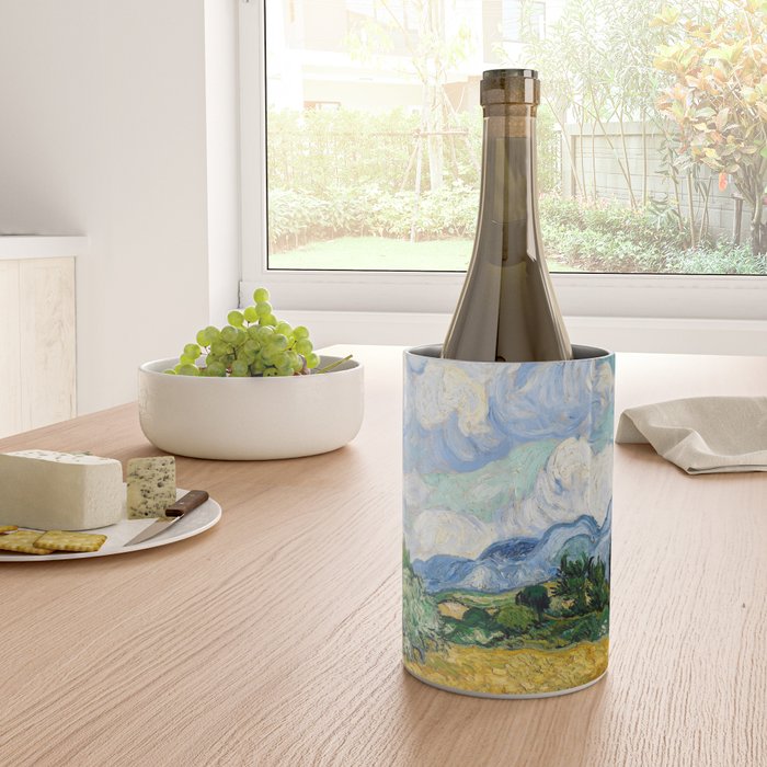 Wheat Field with Cypresses Wine Chiller Gallery Image 4