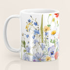 Scandinavian Colorful Midsummer Wildflowers Meadow  Coffee Mug Gallery Image 3