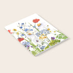 Scandinavian Colorful Midsummer Wildflowers Meadow  Notebook Gallery Image 2