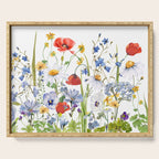 Scandinavian Colorful Midsummer Wildflowers Meadow  Serving Tray Gallery Image 1