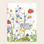 Scandinavian Colorful Midsummer Wildflowers Meadow  Notebook Gallery Image 4