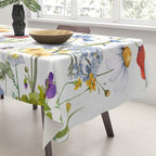 Scandinavian Colorful Midsummer Wildflowers Meadow  Tablecloth Gallery Image 3