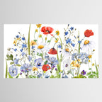 Scandinavian Colorful Midsummer Wildflowers Meadow  Tablecloth Gallery Image 2