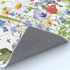 Scandinavian Colorful Midsummer Wildflowers Meadow  Rug Gallery Image 4