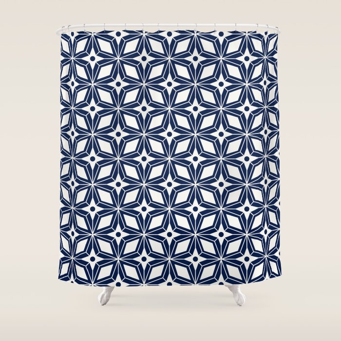 Starburst - Navy Shower Curtain Gallery Image 1