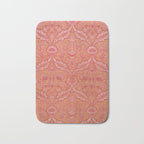 Vintage Pink Floral Bath Mat Gallery Image 1