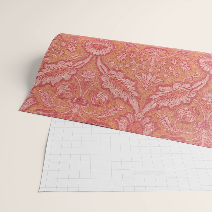 Vintage Pink Floral Wrapping Paper Gallery Image 2