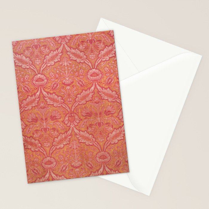 Vintage Pink Floral Stationery Card Gallery Image 2