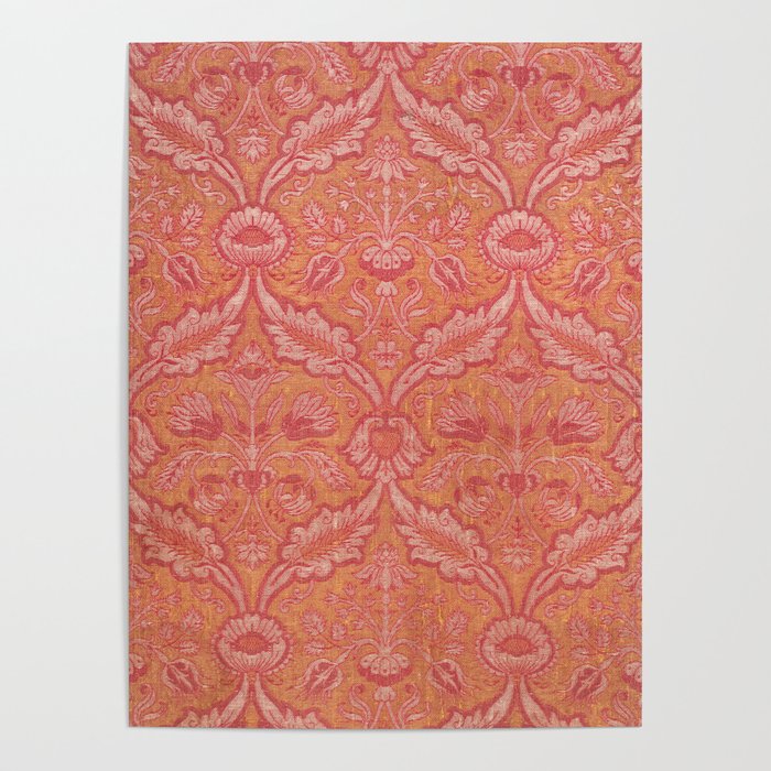 Vintage Pink Floral Poster Gallery Image 4