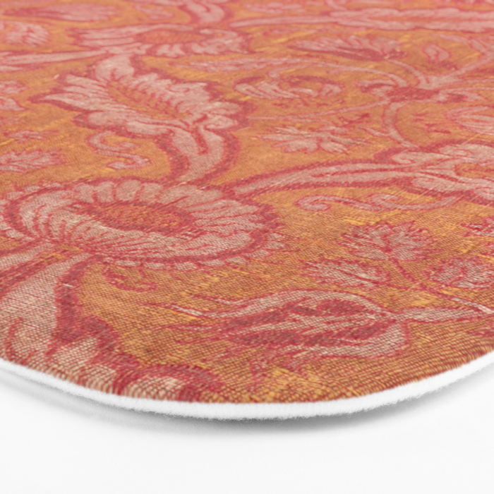 Vintage Pink Floral Bath Mat Gallery Image 3