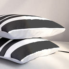 Classic Stripes XLI - Black and White Pillow Sham Gallery Image 3
