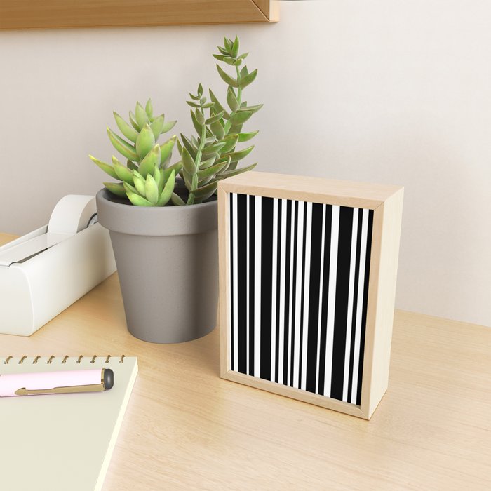 Classic Stripes XLI - Black and White Mini Art Print Gallery Image 2
