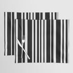 Classic Stripes XLI - Black and White Placemat Gallery Image 1