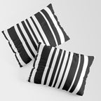 Classic Stripes XLI - Black and White Pillow Sham Gallery Image 3