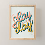 Slay the Day - Marigold & Blush Mini Art Print Gallery Image 1