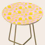 Fresh lemonade fruit drink cartoon pattern Side Table Gallery Image 2