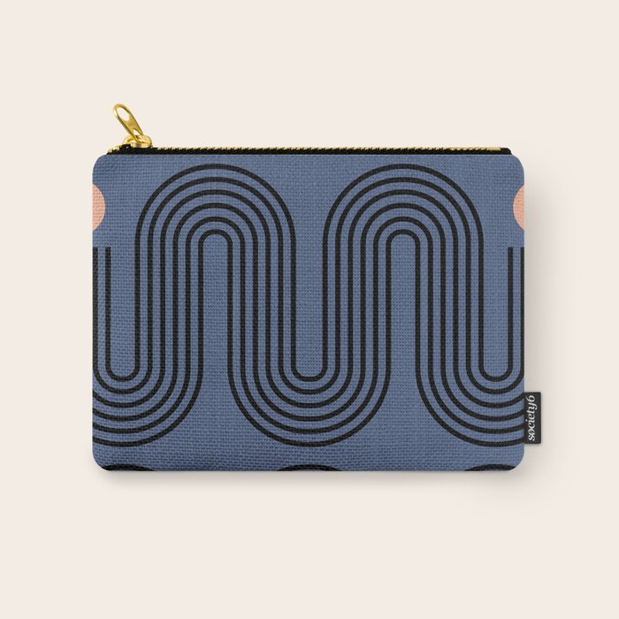 Abstraction_NEW_SUN_BLUE_LINE_POP_ART_Minimalism_0222A Carry All Pouch Gallery Image 1