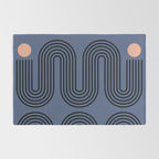 Abstraction_NEW_SUN_BLUE_LINE_POP_ART_Minimalism_0222A Rug Gallery Image 2