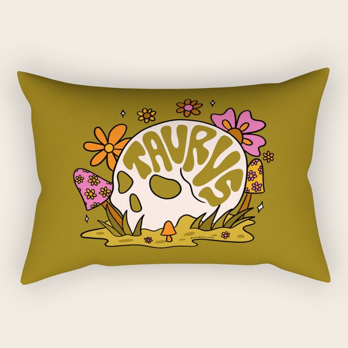 Taurus Skull Rectangular Pillow Gallery Image 1
