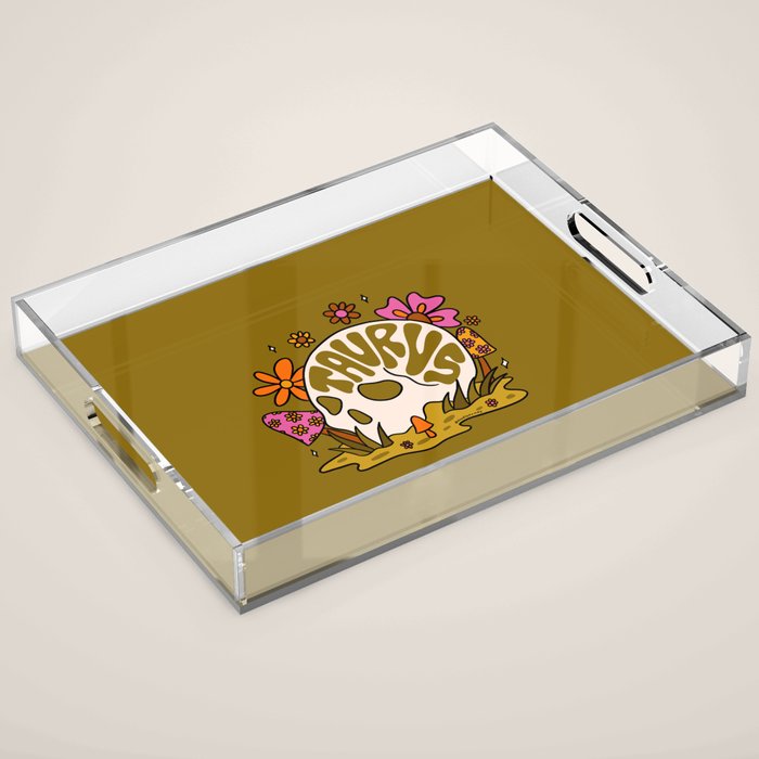 Taurus Skull Acrylic Tray Gallery Image 1
