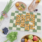 This Must Be The Place (Green Checkerboard) Cutting Board Gallery Image 2