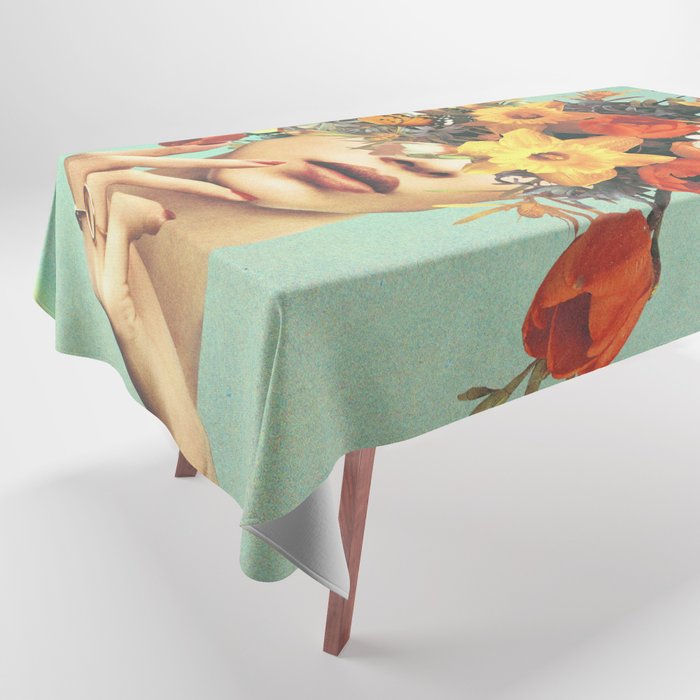 Baby's in bloom - Rainbow, flowers, birds,  butterflies Tablecloth Gallery Image 1