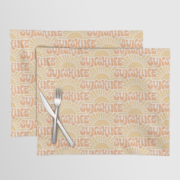 Sunshine - gold and copper Placemat Gallery Image 1