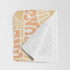 Sunshine - gold and copper Throw Blanket Gallery Image 3