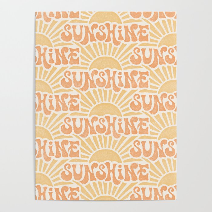 Sunshine - gold and copper Poster Gallery Image 4