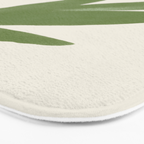 Abstract Painting Botanic 1 - Gold Green Bath Mat Gallery Image 3