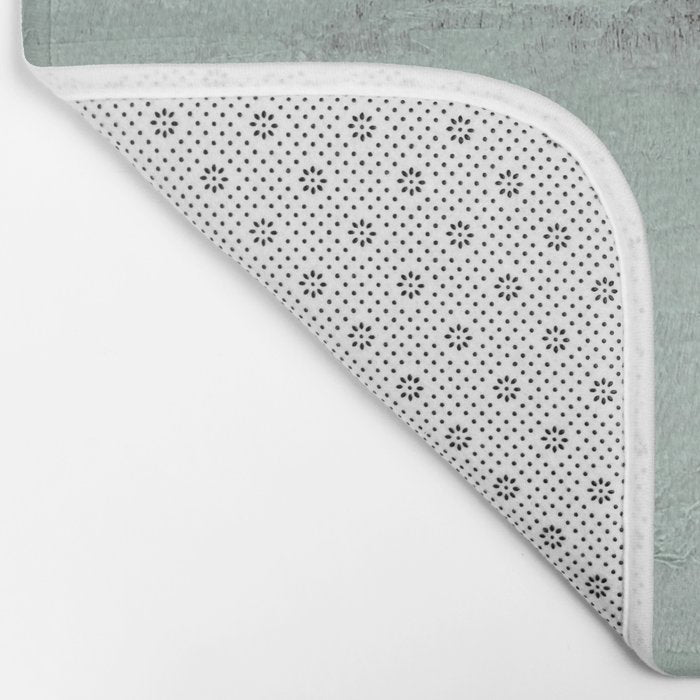 Abstract Textured Landscape in Burgundy  Pale Mint Bath Mat Gallery Image 2