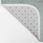 Abstract Textured Landscape in Burgundy  Pale Mint Bath Mat Gallery Image 2