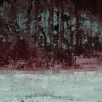 Abstract Textured Landscape in Burgundy  Pale Mint Coffee Mug Gallery Image 2