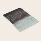Abstract Textured Landscape in Burgundy  Pale Mint Notebook Gallery Image 3