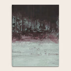Abstract Textured Landscape in Burgundy  Pale Mint Notebook Gallery Image 4