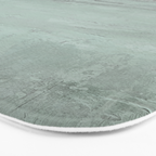 Abstract Textured Landscape in Burgundy  Pale Mint Bath Mat Gallery Image 3