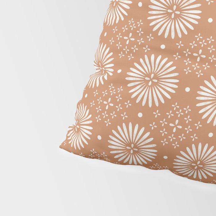 Bohemian Sun Print - terracotta aruba, sun, sunshine, tile, boho, clay, brown, happy, decor Pillow Sham Gallery Image 4