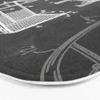 Soccer Patent - Soccer Goal Art - Black Chalkboard Bath Mat Gallery Image 3